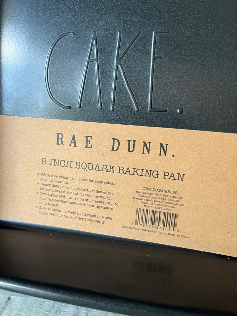NWT Cake 9” Square Baking Pan - Picture 2 of 6
